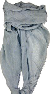 Sarah & Sally Baumwollschal Paisley hellblau